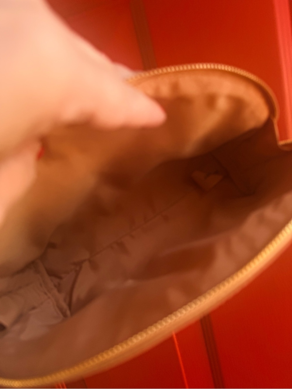Burberry Tan Half Moon Cosmetic Case - Picture 4 of 4